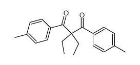 2,2-diethyl-1,3-di-p-tolyl-propane-1,3-dione Structure