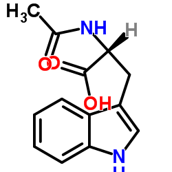 N-乙酰-DL-色氨酸结构式