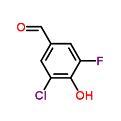 3-Chloro-5-fluoro-4-hydroxybenzaldehyde Structure