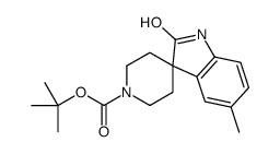 5-甲基-2-氧代螺[吲哚啉-3,4'-哌啶]-1'-羧酸叔丁酯结构式