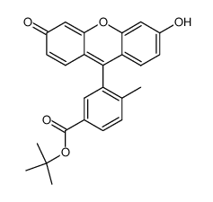 3-(6-Hydroxy-3-oxo-3H-xanthen-9-yl)-4-methyl-benzoic acid tert-butyl ester结构式