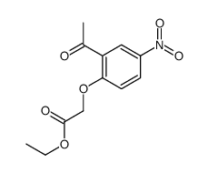 ethyl 2-(2-acetyl-4-nitrophenoxy)acetate结构式
