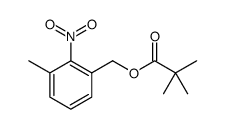 Propanoic acid, 2,2-dimethyl-, (3-methyl-2-nitrophenyl)methyl ester结构式