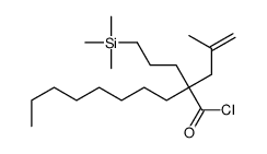 2-(2-methylprop-2-enyl)-2-(3-trimethylsilylpropyl)decanoyl chloride结构式