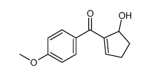(5-hydroxycyclopenten-1-yl)-(4-methoxyphenyl)methanone Structure