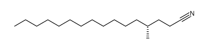 (R)-3-methyl-1-pentadecyl cyanide Structure