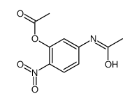(5-acetamido-2-nitrophenyl) acetate结构式