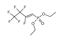 diethyl (Z)-1-hydryl-F-1-butene-1-phosphonate Structure
