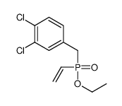1,2-dichloro-4-[[ethenyl(ethoxy)phosphoryl]methyl]benzene结构式