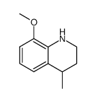 8-methoxy-4-methyl-1,2,3,4-tetrahydro-quinoline结构式