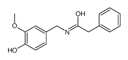 N-[(4-hydroxy-3-methoxyphenyl)methyl]-2-phenylacetamide Structure