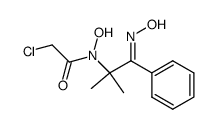 2-Chloro-N-hydroxy-N-{2-[(E)-hydroxyimino]-1,1-dimethyl-2-phenyl-ethyl}-acetamide结构式