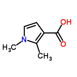 1,2-Dimethyl-1H-pyrrole-3-carboxylic acid Structure