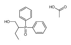 acetic acid,2-diphenylphosphorylbutan-1-ol结构式
