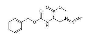 L-Alanine, 3-azido-N-[(phenylmethoxy)carbonyl]-, methyl ester Structure