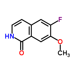 6-氟-7-甲氧基异喹啉-1(2H)-酮结构式