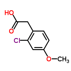 2-Chloro-4-methoxyphenylacetic acid Structure