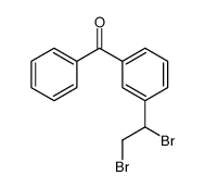 [3-(1,2-dibromoethyl)phenyl]-phenylmethanone结构式