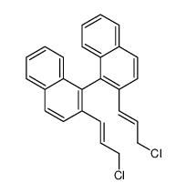 2-(3-chloroprop-1-enyl)-1-[2-(3-chloroprop-1-enyl)naphthalen-1-yl]naphthalene Structure