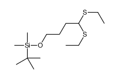 4,4-bis(ethylsulfanyl)butoxy-tert-butyl-dimethylsilane Structure