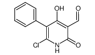 6-chloro-4-hydroxy-2-oxo-5-phenyl-1,2-dihydropyridine-3-carbaldehyde Structure