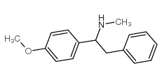 1-(4-methoxyphenyl)-N-methyl-2-phenyl-ethanamine结构式