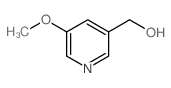 (5-甲氧基吡啶-3-基)甲醇结构式