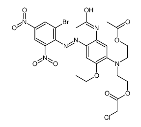 2-[[5-(acetylamino)-4-[(2-bromo-4,6-dinitrophenyl)azo]-2-ethoxyphenyl][2-(acetyloxy)ethyl]amino]ethyl chloroacetate picture