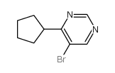 5-Bromo-4-cyclopentylpyrimidine Structure