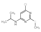 6-氯-N-(1-甲基乙基)-2-(甲硫基)-4-嘧啶胺结构式