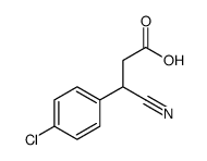 3-(4-Chlorophenyl)-3-cyanopropanoic acid Structure