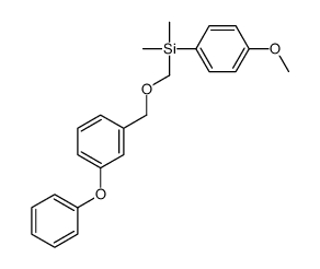 (4-methoxyphenyl)-dimethyl-[(3-phenoxyphenyl)methoxymethyl]silane结构式