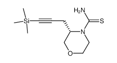(3S)-3-[3-(trimethylsilyl)prop-2-yn-1-yl]morpholine-4-carbothioamide Structure