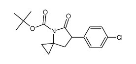 tert-butyl 6-(4-chlorophenyl)-5-oxo-4-azaspiro[2.4]heptane-4-carboxylate Structure