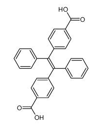 1,2-二(4-羧基苯)-1,2-二苯乙烯结构式