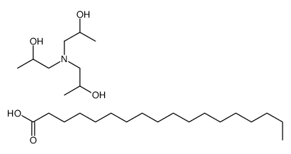 1-[bis(2-hydroxypropyl)amino]propan-2-ol,octadecanoic acid Structure