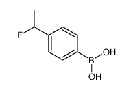 [4-(1-fluoroethyl)phenyl]boronic acid Structure