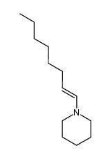1-Piperidino-octen-(1) (trans-Form) Structure