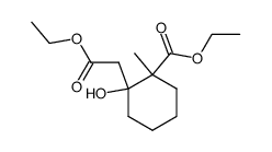 Ethyl 1-hydroxy-2-carbethoxy-2-methylcylohexanacetate Structure
