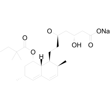 Simvastatin Hydroxy Acid Sodium Salt Structure