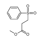 methyl 3-(benzenesulfonyl)propanoate结构式