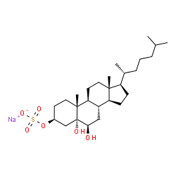 3β-(Sodiosulfooxy)-5α-cholestane-5,6β-diol结构式