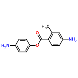 4-Amino-2-methylbenzoic acid 4-aminophenyl ester Structure