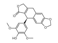 4'-demethyl-β-apopicropodophyllotoxin结构式