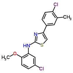 N-(5-Chloro-2-methoxyphenyl)-4-(4-chloro-3-methylphenyl)-1,3-thiazol-2-amine Structure