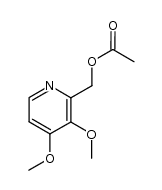 2-acetoxymethyl-3,4-dimethoxypyridine结构式