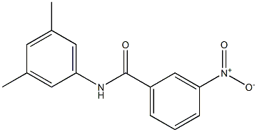 N-(3,5-二甲基苯基)-3-硝基苯甲酰胺结构式