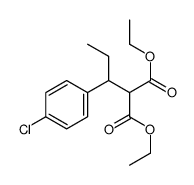 diethyl 2-[1-(4-chlorophenyl)propyl]propanedioate Structure