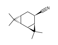 (1R,2R,4S,5R,7R)-3,3,8,8-tetramethyltricyclo[5.1.0.02,4]octane-5-carbonitrile Structure