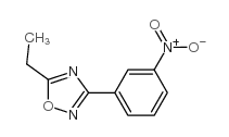 5-乙基-3-(3-硝基苯基)-1,2,4-噁二唑结构式